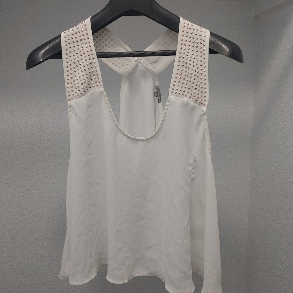 Charlotte Russe XL White Tank Top